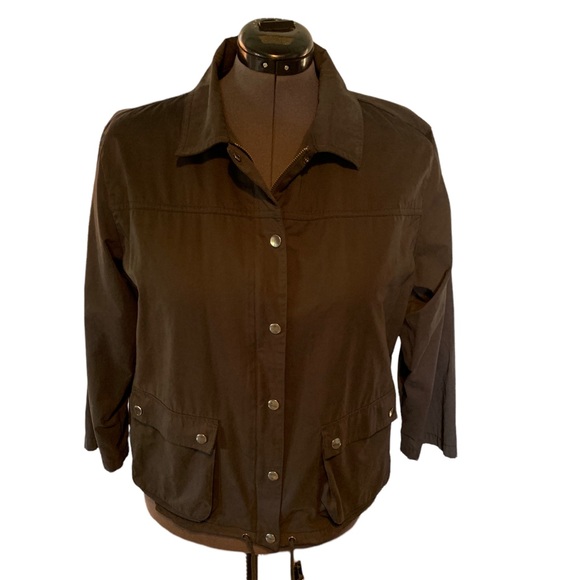 Chico’s Black Windbreaker Jacket * XL/16 - Picture 2 of 16